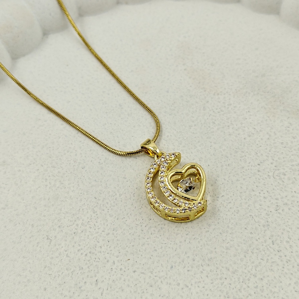 Dazzling Initial 'G' Necklace - Hover